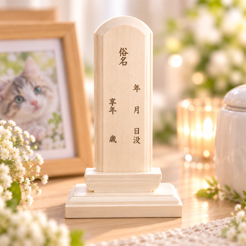 白木の仮位牌